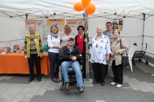 Gruppenmitglieder am SHV - FORUM GEHIRN e.V. Stand