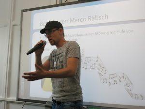 Marco Räbsch begeisterte die Teilnehmer mit seinem Sprechgesang